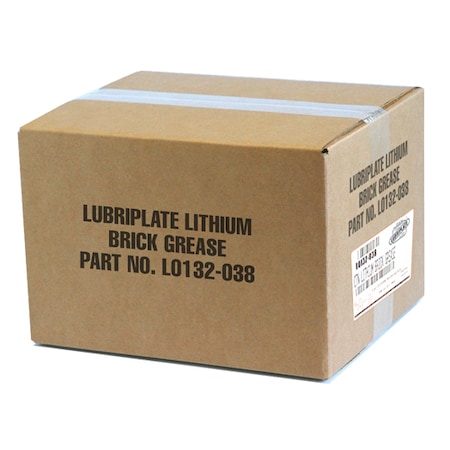 Lubriplate Lithium Brick Grease, 4/12 Lb, General Purpose Block Grease L0132-038